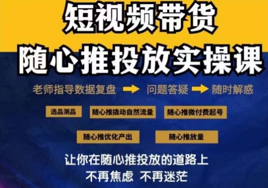 2024好物分享随心推投放实操课，随心推撬动自然流量/微付费起号/优化产出